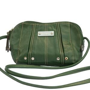Small Women's Purse TIGNANELLO Green Genuine Leather Crossbody Bag
